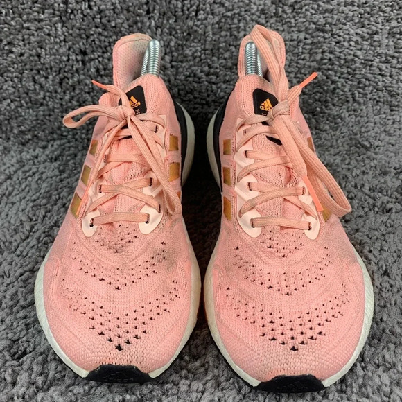 UltraBoost 22 Heat.RDY Womens Size 8.5 Coral Flash Orange Pink Running Shoes - Picture 6 of 8